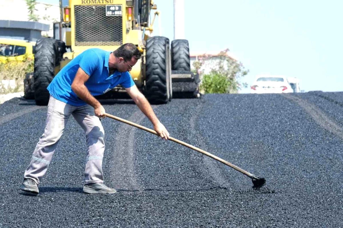 Bodrum Belediyesi 2024 yılında 14 bin 400 ton asfalt serimi gerçekleştirdi