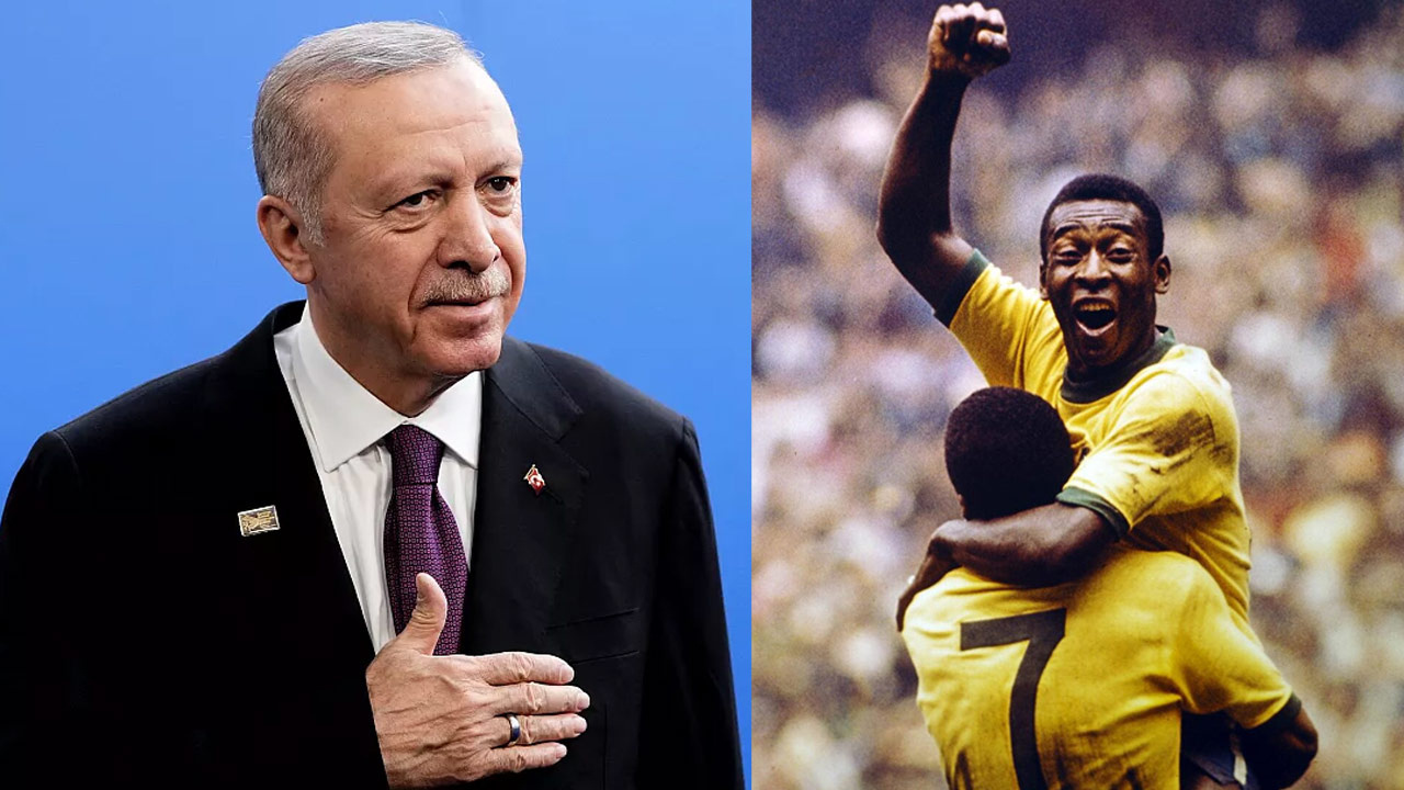 Erdoğan’a Pele forması hediyesi